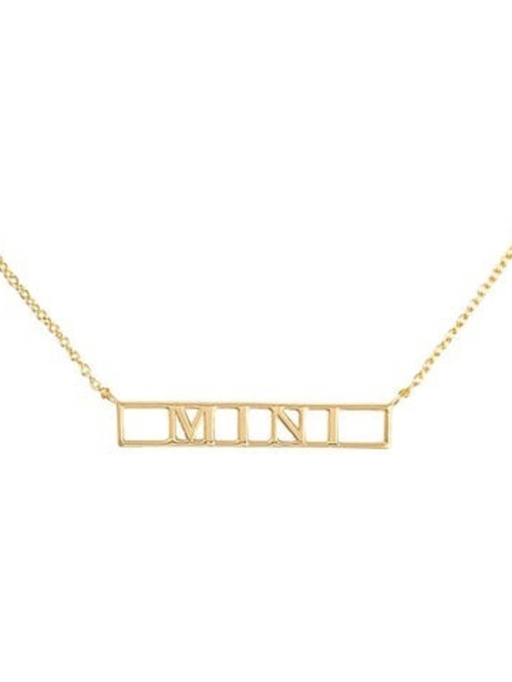 Uncommon James - Silver 'MINI' Bar Nameplate Necklace - Child's Jewelry